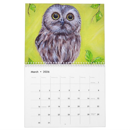 Gemälde Kalender (Mär 2026)