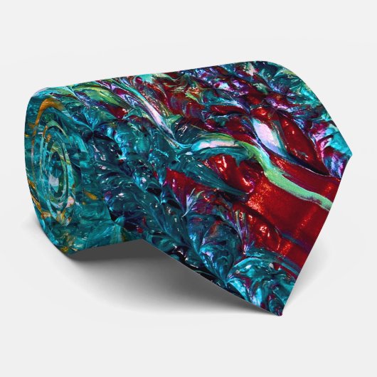 Gemälde "Koi Pool von Leprechaun" Krawatte (Gerollt)