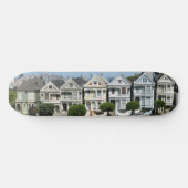 Gemälde Ladys Houses Steiner Street San Francisco Skateboard (Horizontal)