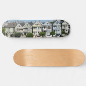 Gemälde Ladys Houses Steiner Street San Francisco Skateboard (Horizontal)