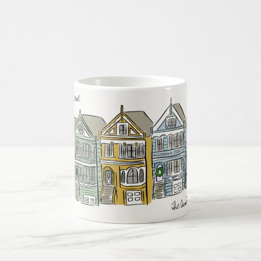 Gemälde Ladys San Francisco Welcome Zuhause Kaffeetasse (Mittel)