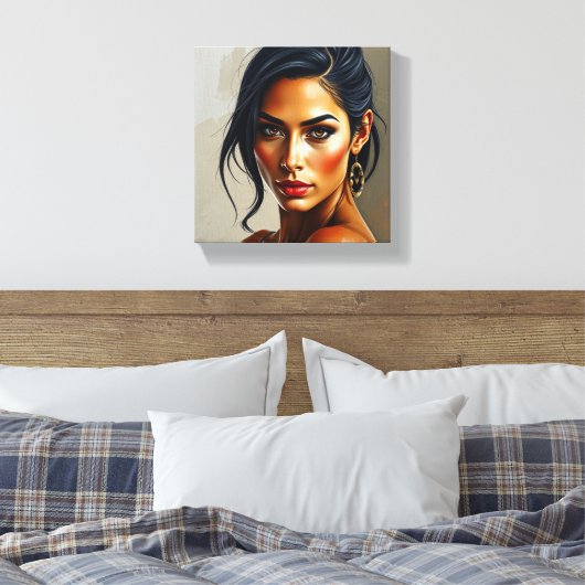 Gemälde Maison Deco Leinwanddruck (Insitu (Schlafzimmer))