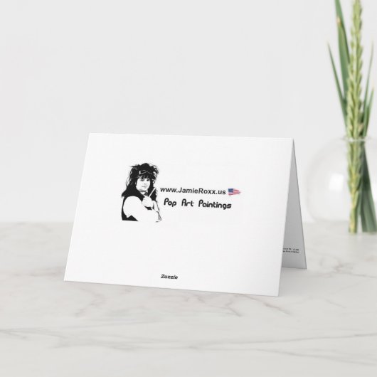 Gemälde "Mid Century Mod Tropical Tiki Lounge" übe Karte (Rückseite)