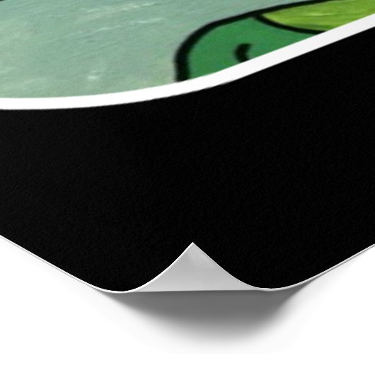 Gemälde "Mid Century Mod Tropical Tiki Lounge" übe Poster (Ecke)