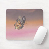 Gemälde mit dem Schmetterling im Flug Mousepad (Mit Mouse)
