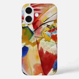 Gemälde mit grünem Zentrum von Wassily Kandinsky iPhone 16 Hülle