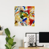 Gemälde mit grünem Zentrum, W. Kandinsky Abstract Poster (Heimbüro)