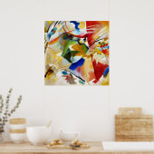 Gemälde mit grünem Zentrum, W. Kandinsky Abstract Poster (Küche)