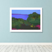 Gemälde mit Küstensicht Leinwanddruck (Insitu (Holzboden))