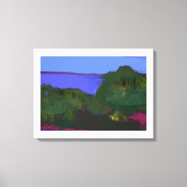 Gemälde mit Küstensicht Leinwanddruck