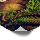 Gemälde mit Vintagem Löwenanteil Poster (Ecke)