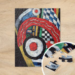 Gemälde Nr. 46 | Marsden Hartley Puzzle<br><div class="desc">Gemälde Nr. 46 (c. 1914-1915) | Originelle Kunstwerke des amerikanischen modernistischen Malers Marsden Hartley (1877-1943). Die abstrakte Komposition besteht aus fett gesättigten Primärfarben in Schwarz,  Weiß,  Rot,  Blau,  Gelb und Grün. Verwenden Sie die Entwurfstools,  um einen benutzerdefinierten Text hinzuzufügen oder das Bild zu personalisieren.</div>