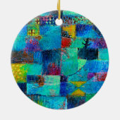 Gemälde Paul Klee, Garten mit Terrassen Keramik Ornament (Hinten)