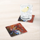 Gemälde Perser Girl Pouring Wein aus Jug Rechteckiger Pappuntersetzer (Vor Ort)