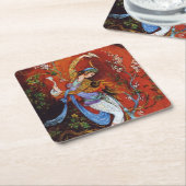 Gemälde Perser Girl Pouring Wein aus Jug Rechteckiger Pappuntersetzer (angewinkelt)