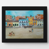 Gemälde Playa de la Malvarrosa von Alfred Fox Fotoplatte (Vorderseite)