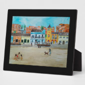 Gemälde Playa de la Malvarrosa von Alfred Fox Fotoplatte (Seite)
