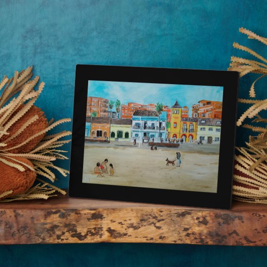 Gemälde Playa de la Malvarrosa von Alfred Fox Fotoplatte (Seite)
