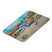 Gemälde Playa de la Malvarrosa von Alfred Fox Magnet (Linke Seite)