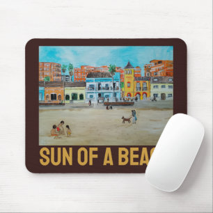 Gemälde Playa de la Malvarrosa von Alfred Fox Mousepad