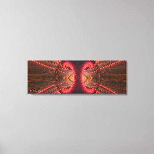 Gemälde: Rote und schwarze abstrakte Kunst Leinwanddruck (Vorderseite)