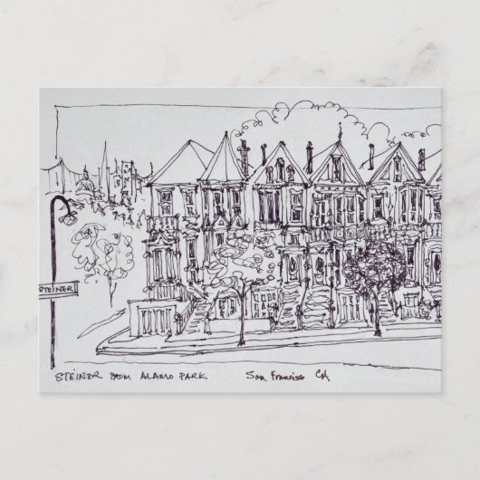 Gemälde | San Francisco, Kalifornien Postkarte (Vorderseite)