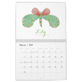 Gemälde Schmetterlinge 2026 Kalender (Feb 2027)