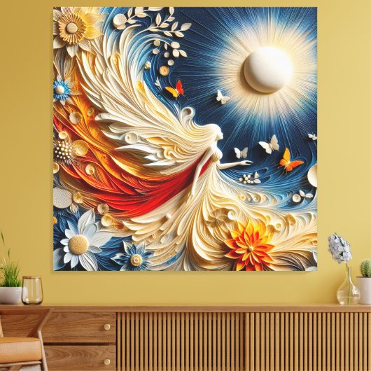 Gemälde Schönheit, gute Laune ☀️ Leinwanddruck (Insitu (Wohnzimmer))