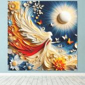 Gemälde Schönheit, gute Laune ☀️ Leinwanddruck (Insitu (Holzboden))