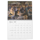 Gemälde Vintager Kunstkunst Kalender (Feb 2027)
