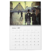 Gemälde Vintager Kunstkunst Kalender (Jan 2027)