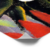 Gemälde von August Macke, Blumen Teppich Poster (Ecke)