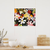 Gemälde von August Macke, Blumen Teppich Poster (Küche)