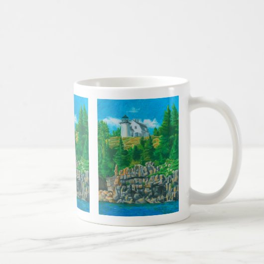 Gemälde von Bear Island Light Kaffeetasse (Rechts)