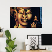 Gemälde von Buddha Poster (Heimbüro)