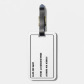 Gemälde von Bulldoggen im Pop-Art-Stil Gepäckanhänger (Rückseite vertikal)