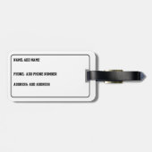 Gemälde von Bulldoggen im Pop-Art-Stil Gepäckanhänger (Rückseite horizontal)