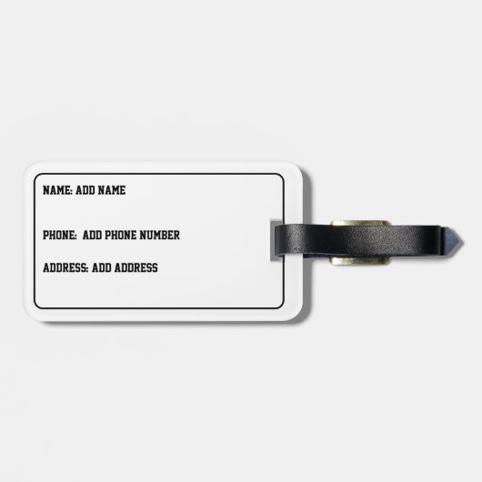 Gemälde von Bulldoggen im Pop-Art-Stil Gepäckanhänger (Rückseite horizontal)