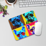 Gemälde von Bulldoggen im Pop-Art-Stil Mousepad<br><div class="desc">Wenn Ihnen der Bulldog in Frankreich gefällt,  Sie sind ein Fan von Hunden oder Pop Art,  dann ist dies das richtige Produkt für Sie. Es ist auch ideal als Geschenk für einen geliebten oder einfach,  sich selbst zu überraschen.</div>