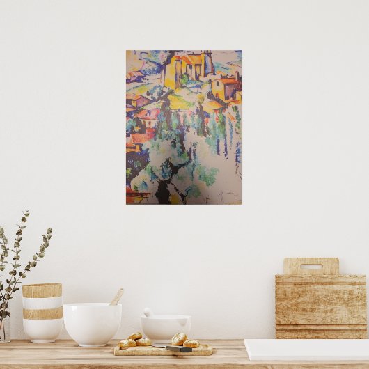Gemälde von Cezanne - modifiziert durch Mark Petti Poster (Küche)