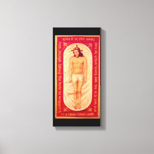 Gemälde von Christus umhüllten Leinwand