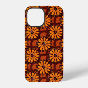 Gemälde von fallenden Blumen, Kritzeleien, Grunge- iPhone 12 Hülle