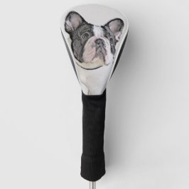 Gemälde von Französisch-Bulldog (Brindle Pied) - H Golf Headcover