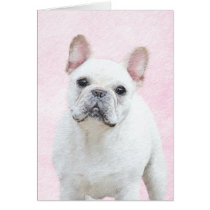Gemälde von Französisch-Bulldog (Cream/White) - Hu