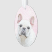 Gemälde von Französisch-Bulldog (Cream/White) - Hu Ornament (Vorderseite)