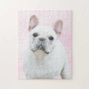 Gemälde von Französisch-Bulldog (Cream/White) -  Puzzle