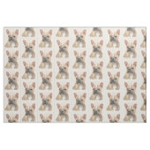 Gemälde von Französisch-Bulldog (Sable) - Niedlich Stoff (Fat Quarter (45,7 x 55,9 cm))