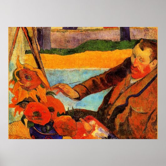 Gemälde von Gauguin, Van Gogh Gemälde Sonnenblumen Poster (Vorne)