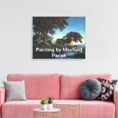 Gemälde von gemeißelten Leinwänden aus Maxfield Leinwanddruck (Insitu (Wohnzimmer))