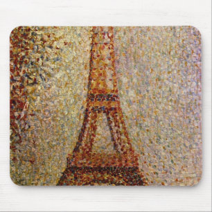 Gemälde von Georges Seurat: Der Eiffelturm (1889) Mousepad